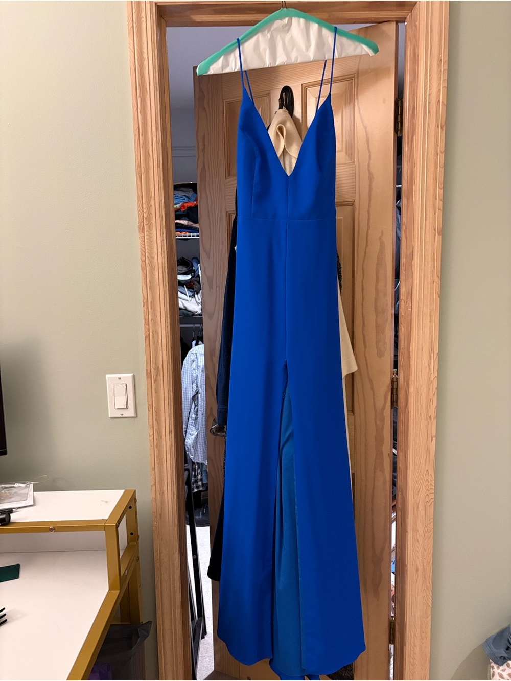 Aidan by Aidan Mattox crepe trumpet gown - worn once